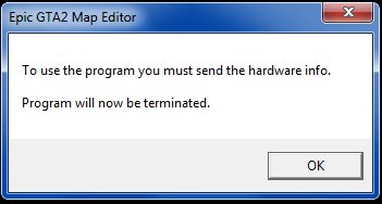 Must send hardware info or else...